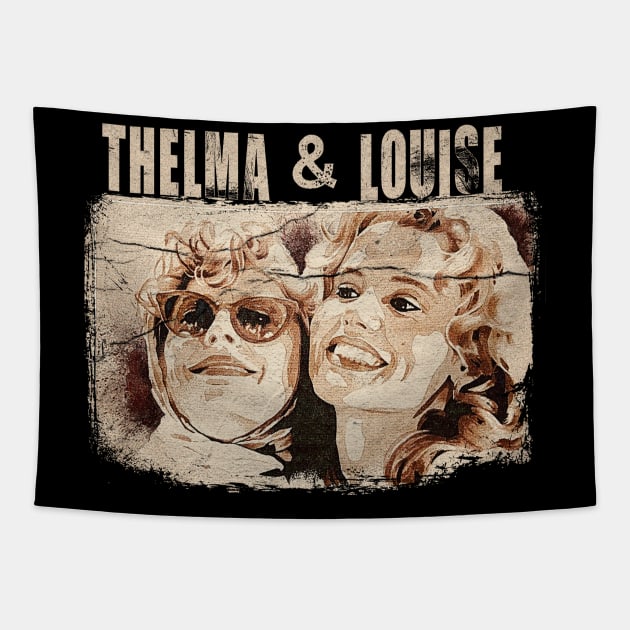 thelma and louise retro Tapestry by HighRollers NFT