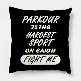 Free Parkour Triathlon Athlete Girls Women Pillow