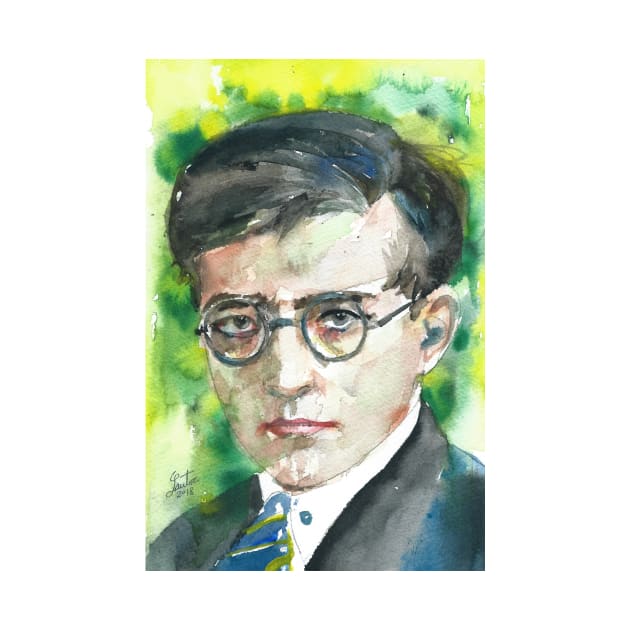 DMITRI SHOSTAKOVICH - watercolor portrait.1 by lautir