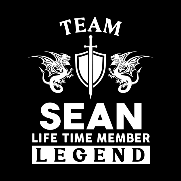 Sean Name T Shirt - Sean Life Time Member Legend Gift Item Tee by unendurableslemp118