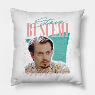 Steve Buscemi / Retro Style Fan Art Design Pillow