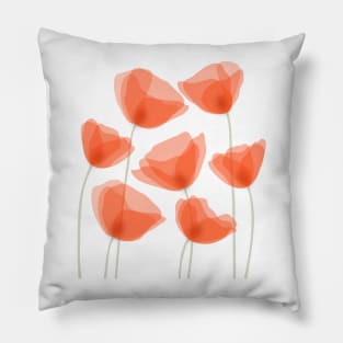 red poppies Pillow