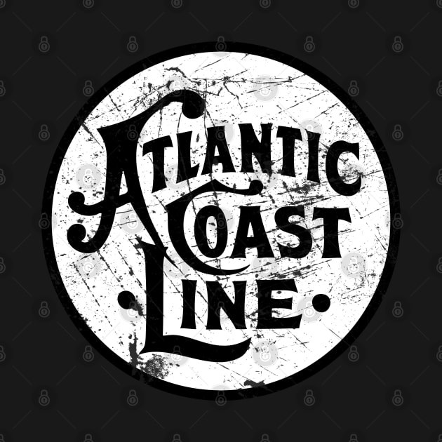Distressed Atlantic Coast Line Railroad by Railway Tees For All