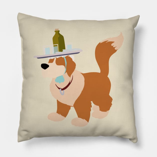 St. Bernard For A Nanny Pillow by beefy-lamby