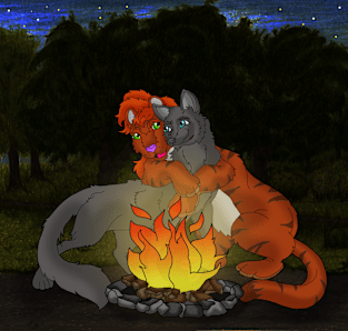 Campfire Cuddle Magnet