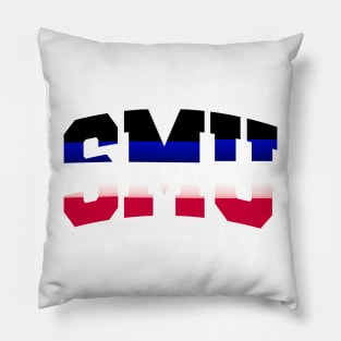 SMU Stripe Logo Pillow