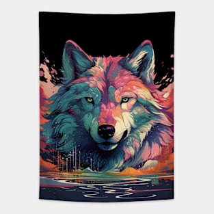 Wolf Face Tapestry