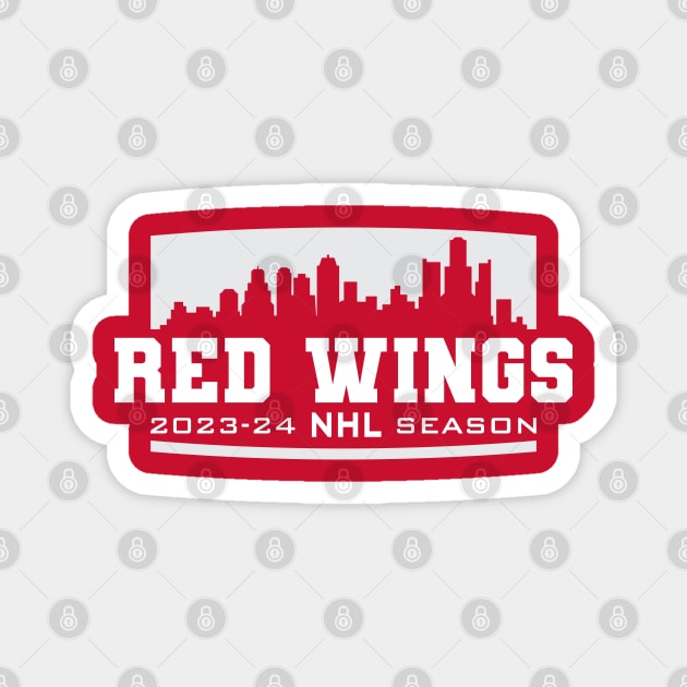 Red Wings Hockey 2023-24 Magnet by Nagorniak