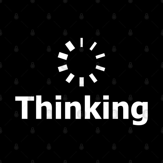 Thinking, loading wheel icon by Merch House