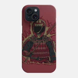 RED SAMURAI BIKER Phone Case