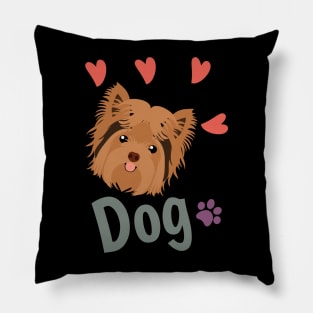 Love Yorkshire Terrier Pillow