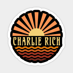 Graphic Circles Charlie Name Lovely Styles Vintage 70s 80s 90s Magnet