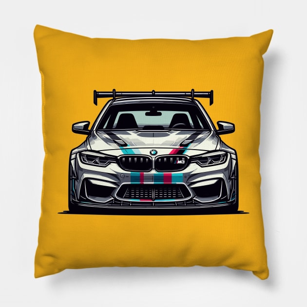 BMW M3 Pillow by Vehicles-Art