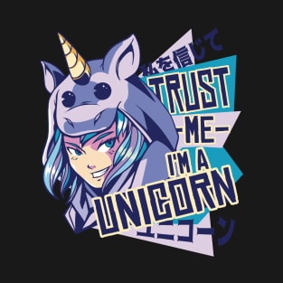 Unicorn Anime Girl T-Shirt