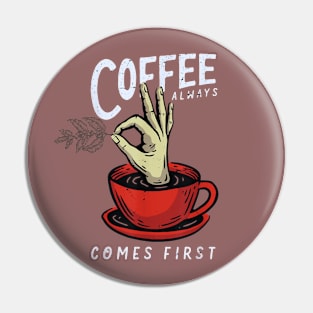 Sorry For What I Said Before Coffee Funny Coffee Lover Gift Pin