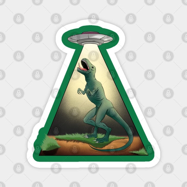 T-Rex Abduction Magnet by Justanos