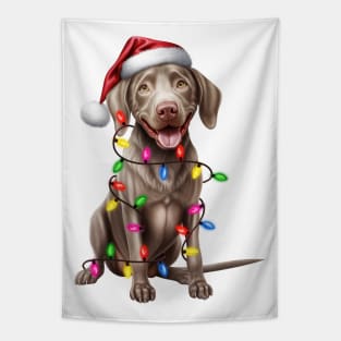 Christmas Weimaraner Tapestry