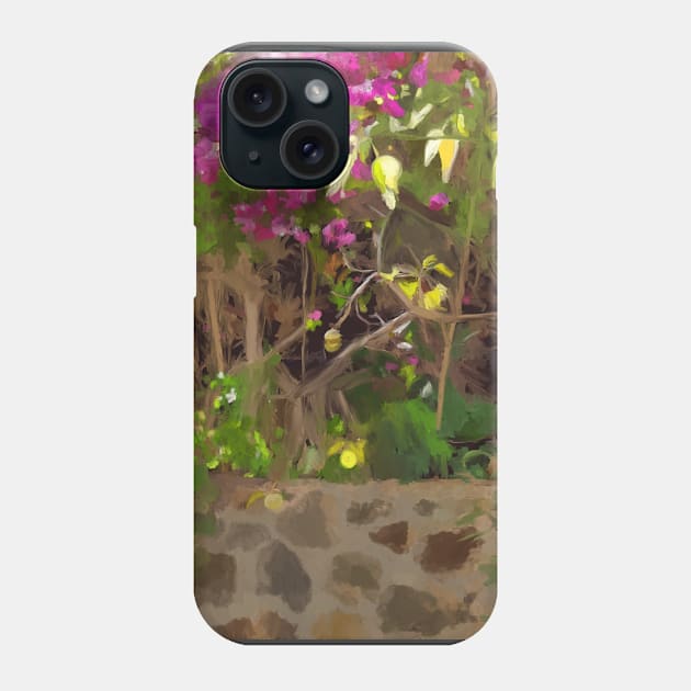 Wild and Neglected, a Garden painting Phone Case by NadJac