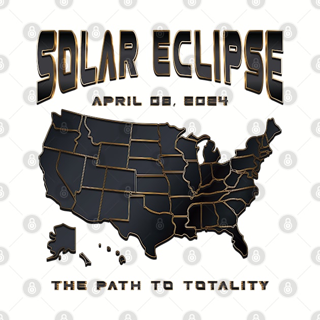 Totality Solar Eclipse 2024 - USA by Whimsical Thinker