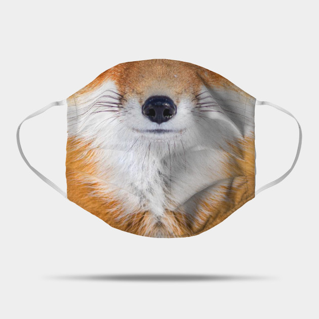 Red Fox Face Fox Mask Teepublic