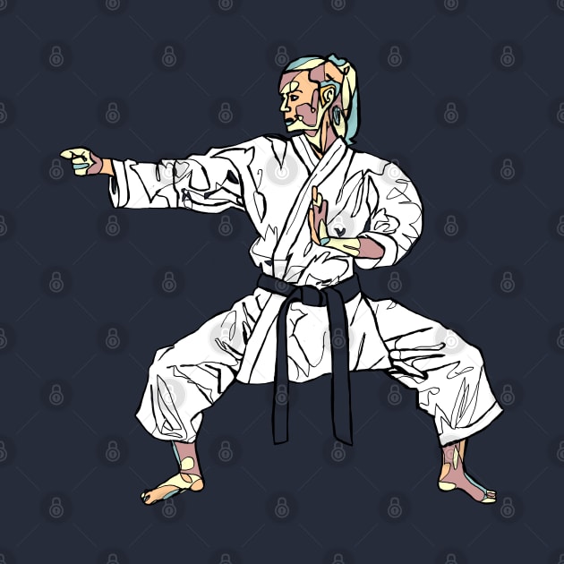 Karate Karateka by badlydrawnbabe