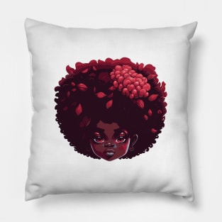 Cute black girl Pillow