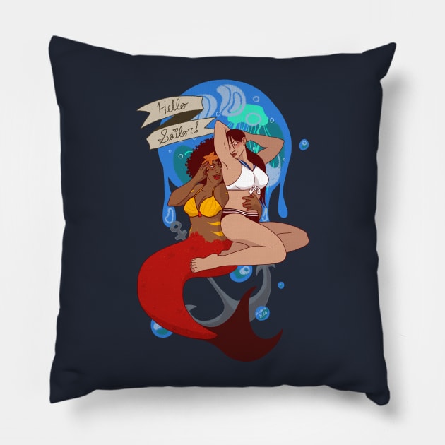 Hello Sailor! Ladies SFW Pillow by bones