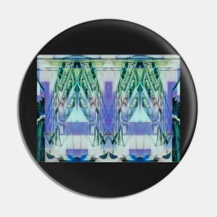 Green and purple Tie-dye Pattern Pin