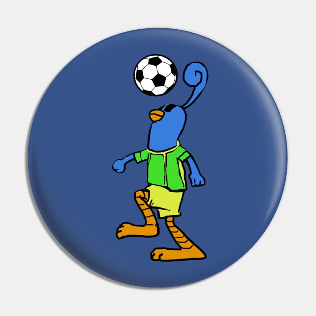 Soccer Quail Pin by Lambdog comics!