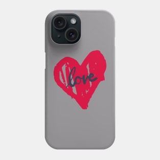 Love Painted Heart Phone Case