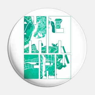 Macau, China City Map Typography - Watercolor Pin