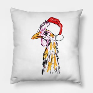 Christmas chicken Pillow