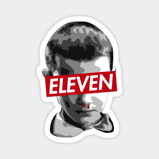 Eleven Stranger Things Magnet by santymartinez8