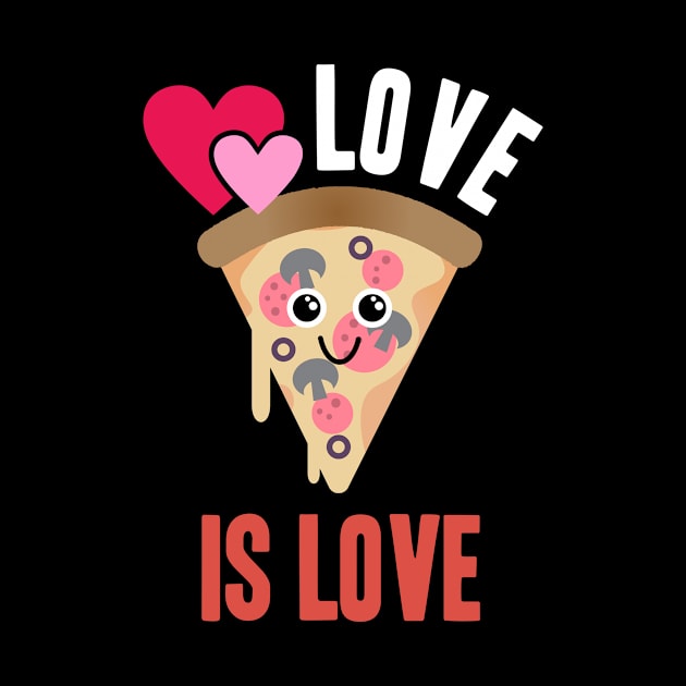 Love is Love Pizza by NEWdraft FABRICS