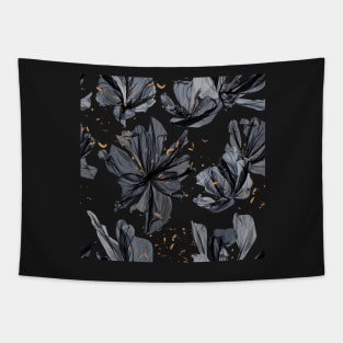 Shadow Flowers Tapestry