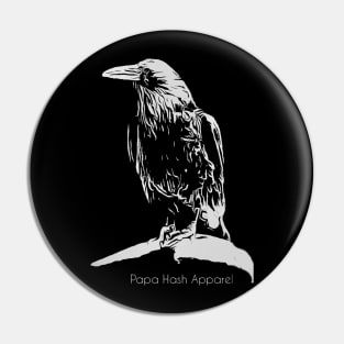 Paps Hash Apparel: Nevermore white Pin