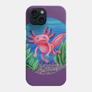 Axolotl Just Vibin' Phone Case