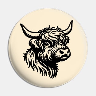 Highland Cow Pin