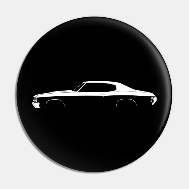 Chevrolet Chevelle SS Silhouette Pin by Car-Silhouettes