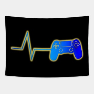 Gamer Heartbeat Geek Tapestry