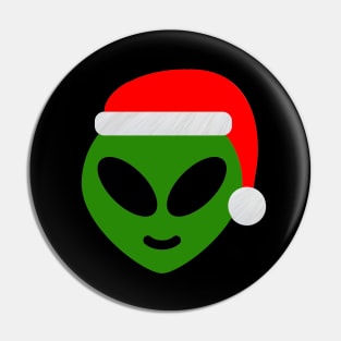 christmas green santa alien emoji Pin