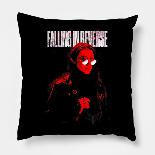 Flip the Script with Falling In Reverse Pillow by Crazy Frog GREEN