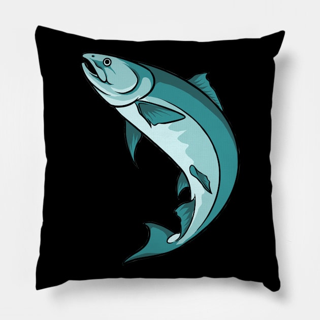 Fish Fishing Pillow by fromherotozero