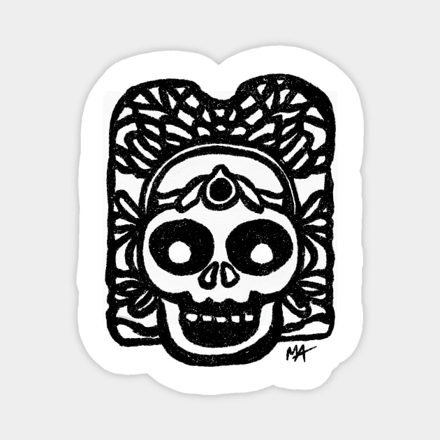 Azteca Catrina Magnet by The Mindful Maestra