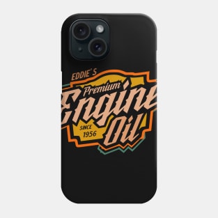 Premium vintage engine oil label brand retro Phone Case