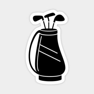 Golf Bag With Golf Clubs Magnet