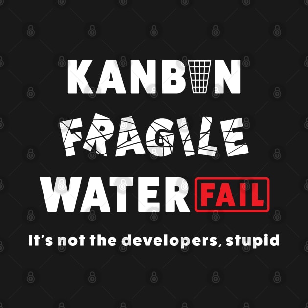 Kanban Agile Waterfall White by Incognito Design