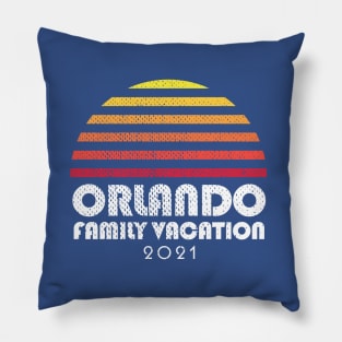 Orlando Family Vacation Florida Sun Pillow