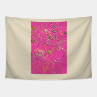 Bohemian Fiber Art, bubble gum pink Tapestry