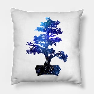 Bonsai Tree Galaxy Space Design Pillow